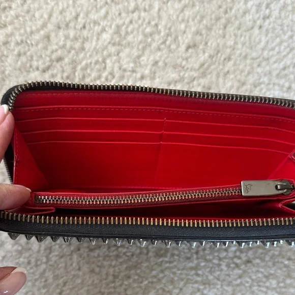 Christian Louboutin Studded Black Wallet - Picture 14 of 14